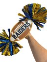 Personalized Football Cheer Pom Sign Custom Football Spirit Stick